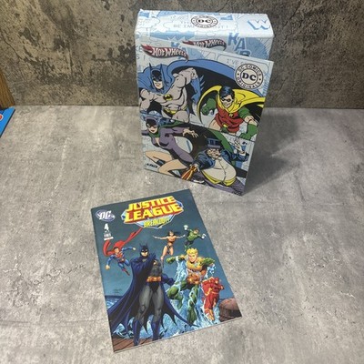 Hot Wheels DC Comics Batman Car 4 pack Window Box Set with mini comic book   
