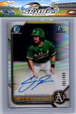 2022 Bowman Chrome #CPA-CJR CJ Rodriguez Prospect Autographs Refractor #/499
