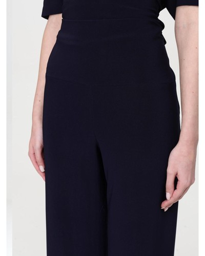 Pantalones de pierna ancha para mujer Norma Kamali azules - Imagen 4 de 5
