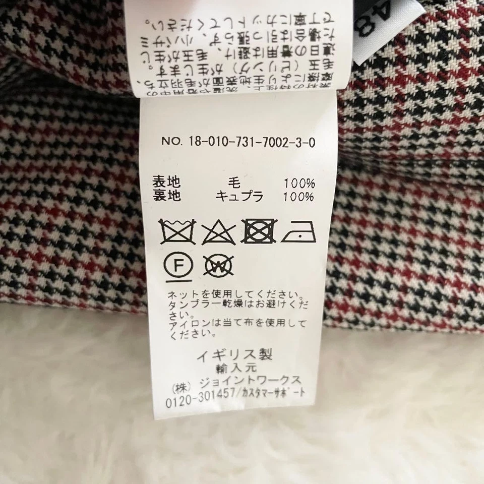 Band of Outsiders Tailored Jacket Chidori Check 48 Unused with tags England - Image 4 of 4