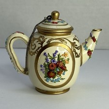 Nini Westminster Abbey Miniature Teapot Hand Painted No. 6-42