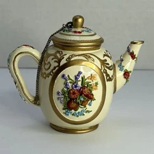 Nini Westminster Abbey Miniature Teapot Hand Painted No. 6-42