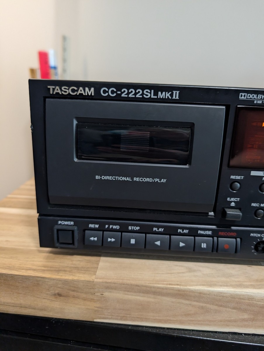 TASCAM CC-222SL MKII CD Recorder Cassette Deck Combo Black MP3 CD