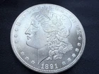 1891 CC MORGAN SILVER DOLLAR UNGRADED GENUINE U.S. MINT RARE COIN Cleaned