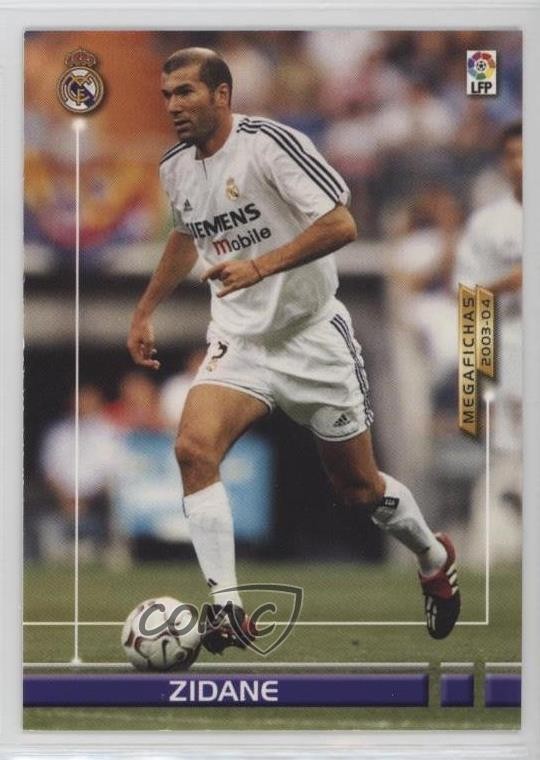2003-04 Panini Megafichas La Liga Japan Edition Zinedine Zidane #124 07r2