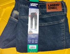 Lands' End - Flannel Lined Stretch Denim Jeans - Heavyweight VARIOUS 1799238