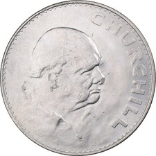 #224852 Great Britain, Elizabeth II, Crown, 1965, Copper-nickel, AU, KM:910
