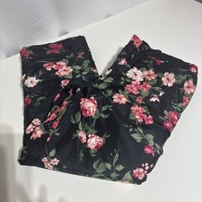 The Children's Place Snow Pants Insulated Black Floral Size 16 Fleece Pockets