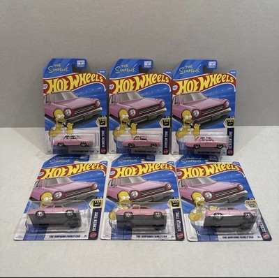 Hot Wheels 2026 The Simpsons Homer Family Car Lot Of 6