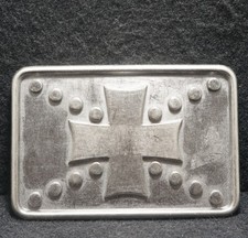 WI09135 REALLY NICE VINTAGE 2000s  CROSS  RELIGIOUS FASHION UNISEX BELT BUCKLE