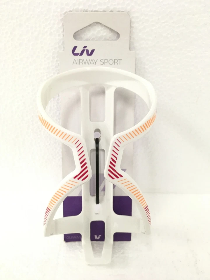 NUEVA Jaula para Botellas de Plástico Liv Airway Sport Blanca/Rosa/Naranja ENVÍO GRATUITO CANTIDAD Foto 2 de 4