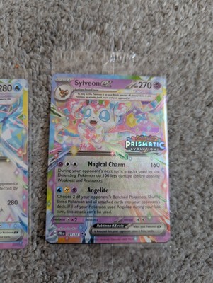 Pokémon Sylveon EX Prismatic Evolutions Stamp 041/131 - SEALED Eevee Bundle