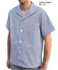 Fleischerhemd ARNO große Größen Fleischerjacke Fleischerbluse Übergröße Baumwoll