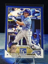 2023 Topps Royal Blue #167 Michael Massey Kansas City Royals