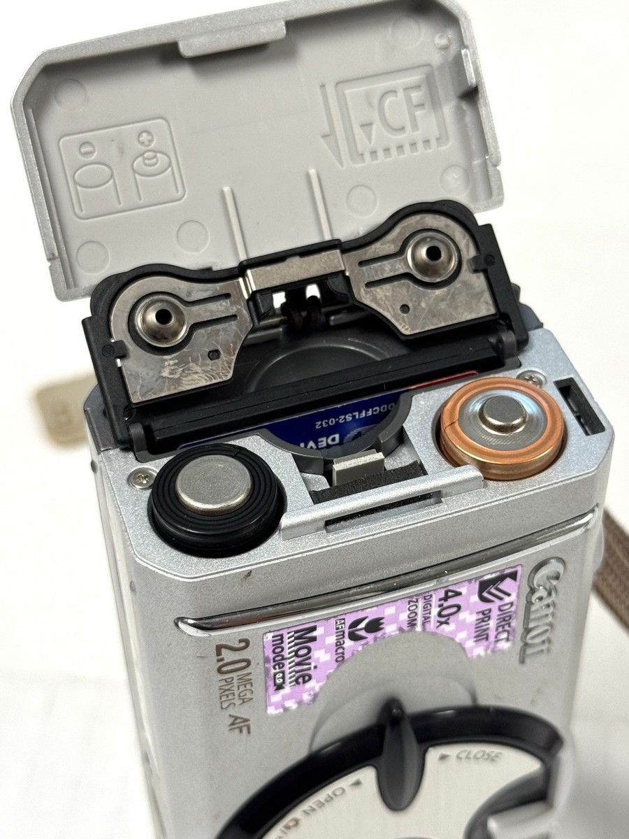 Canon PowerShot A200 2.0MP Digital Camera - Metallic Silver for