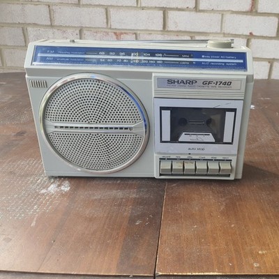 Sharp GF-1740 Radio Cassette Recorder  Working, For Parts/Repair