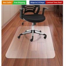 Office Chair Mat for Hardwood Floor, 36'' x 48'' Rectangle Transparent Desk T...