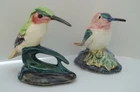 2 Vintage Stangl Pottery Birds Hummingbirds #3585 & #3634 stamped & signed