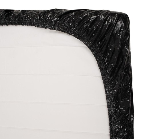 Lack Orgy Spannbettlaken schwarz 220 x 220 cm, Latex, Vinyl, 2,20 x 2,20 m - Picture 5 of 5