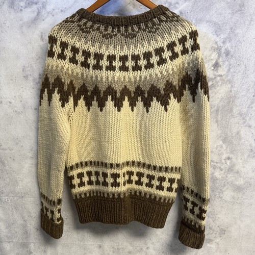 Vintage Cowichan Knit Sweater Womens Button Up Johnathan Stewart S/M - Picture 2 of 15
