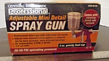  Professional Adjustable Mini Detail Spray Gun 20-50 PSI 92126 Central Pneumatic