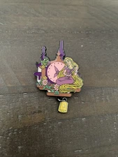 Loungefly Disney Princess Rapunzel & Pascal Tangled Lantern Dangle Clocks Pin
