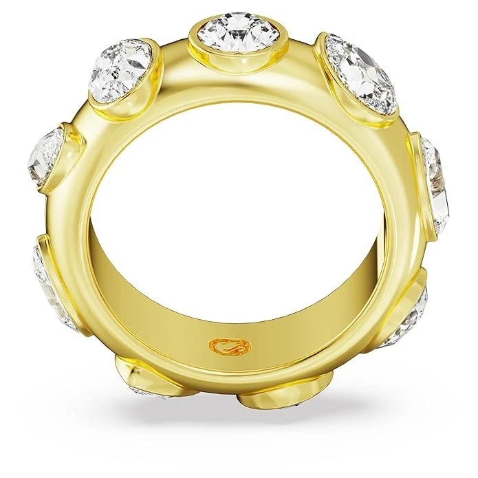 Anel de coquetel Dextera novo na caixa cortes mistos, branco, ouro e bolsa de presente tamanho 52 £99,00 - Imagem 4 de 4