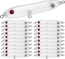 Fishing Blanks Lures Kit Fishing Topwater Unpainted B: 20pcs 0.35oz/10g