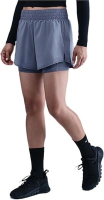 Nike One Women's Dri-FIT High-Waisted 3'' 2-in-1 Shorts (World Indigo) Size X-Sma