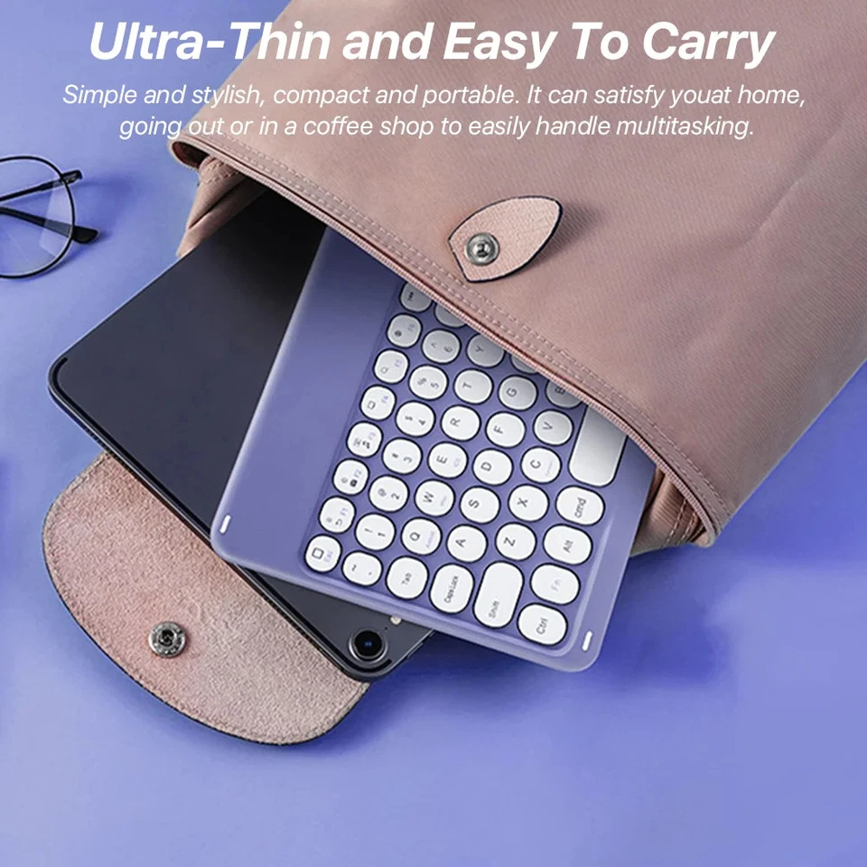 Wireless Keyboard For Apple Xiaomi Samsung Bluetooth Mouse For iOS Android - Image 2 of 4