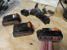 3 black and decker lithium batteries 2.5AH, 2...