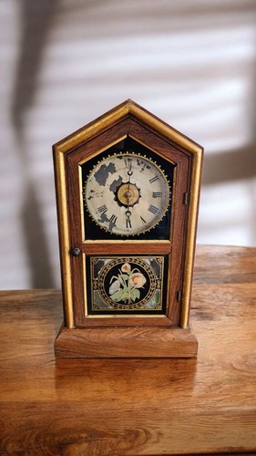 Jerome & Co Tuscan Clock Cira 1820-1856 Serviced And Working Read Description - Picture 1 of 12