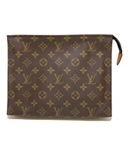 Louis Vuitton Monogram Pochette Toilette 26 Clutch Bag Brown M47542 SN1249