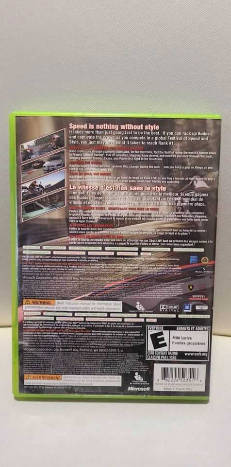 Project Gotham Racing 4 (Microsoft Xbox 360, 2007) Complete  - Image 2 of 3