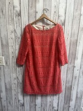 Eliza J orange lace dress size 10