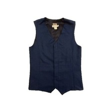 Catherine Trifiletti VEST Blue Women's Vintage Abstract Design