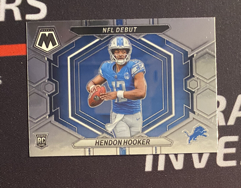 2023 Panini Mosaic Hendon Hooker NFL Debut Base Rookie RC Lions #ND-1