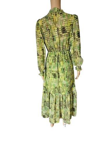 Made in Italy Damen Designer Sommer Kleid 100% Viskose Party Hochzeit S 2XL - Bild 3 von 8