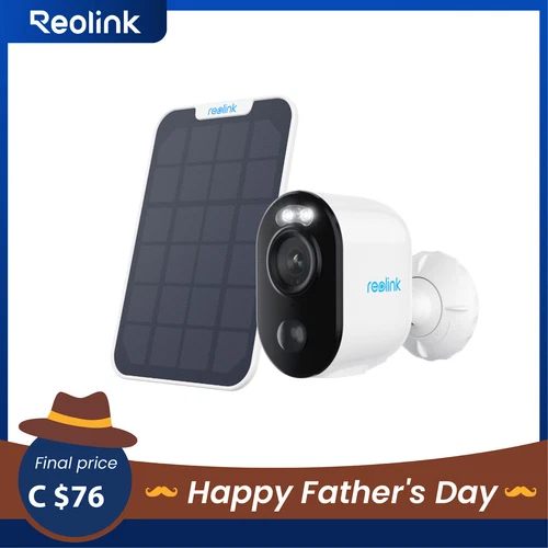 Reolink Argus 3E + Solar Panel 3MP Wireless WiFi Security Camera Smart Detection