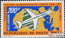 Timbres haute-volta 1963 Mi 136 neuf 1963 avion à réaction
