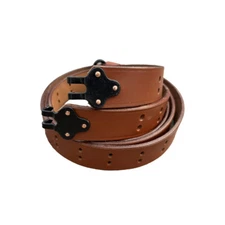 WWII US M1 GARAND SLING STEEL  M1907 SLING LEATHER BROWN Color