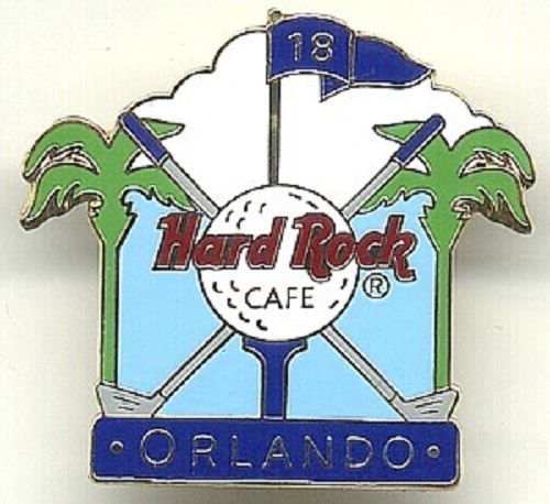 Hard Rock Cafe Orlando 18th HOLE GOLF BALL LOGO 1999 Collector Pin - Picture 3 of 3