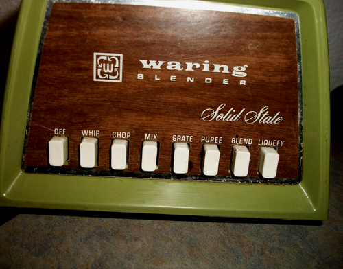 Avocado 70's Waring Blender 1186 Solid State CCW-8 USA "MOTOR BASE ONLY" TESTED - Picture 4 of 8