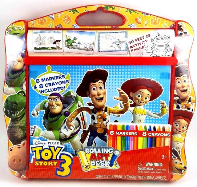 Toy Story Kid S Art Desk New Crayons Coloring Activities Disney