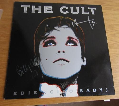 The Cult Ian Astbury Billy Duffy Vinyl 12" Single Hand Signed in 2004-2011 COA - Picture 1 of 1