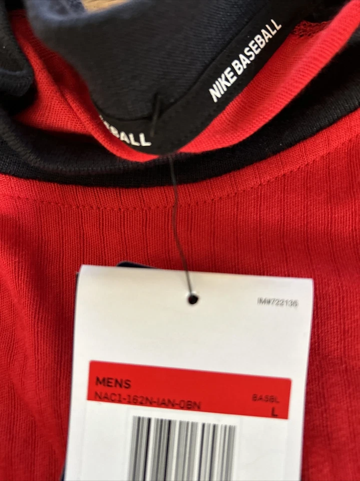 NIKE MLB Cleveland Guardians Authentic On Field Training LS Shirt Men L NAC1 NWT - Image 4 of 4