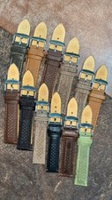 146 18,20,22mm Mixed Size Colour Leather Watch Strap 12pcs