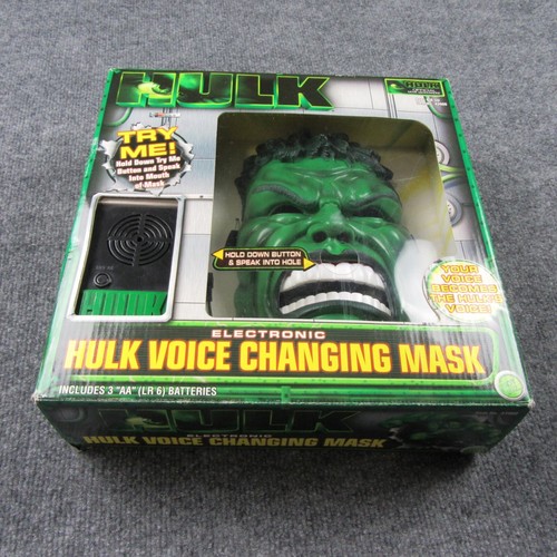 Hulk Mask Toy Biz Official Electronic Voice Changing Mask 2003 Halloween - Picture 4 of 18