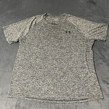 Under Armour T Shirt Mens XL Gray The Tech Tee Crew Neck Athletic Preformance