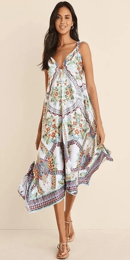 ann taylor floral midi dress Weekend Floral Smocked Midi Dress
